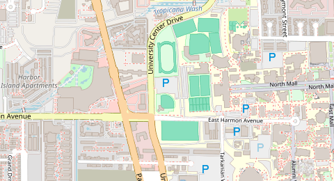 Map of a likely free parking spot near Lot S, Las Vegas