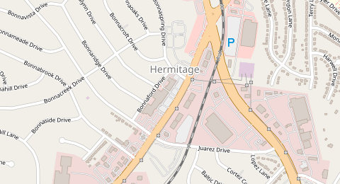 Map of a likely free parking spot near Lebanon Pike, Hermitage, Nashville