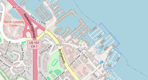 Map of a likely free parking spot near South Forty Pier, San Francisco