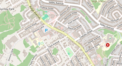 Map of a likely free parking spot near Ridge Avenue, Northwest Philadelphia, Philadelphia