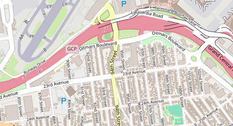 Map of a likely free parking spot near LGA Cell Phone Waiting Lot, New York