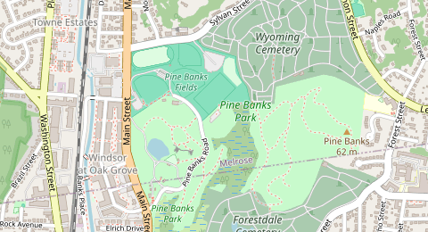 Map of a likely free parking spot near Cray Trail, Boston