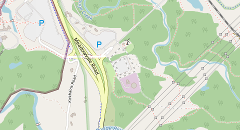 Map of a likely free parking spot near Vista Trail, Scarborough, Toronto