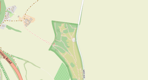 Map of a likely free parking spot near Mill Hill, Brighton