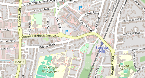 Map of a likely free parking spot near Station Road, World's End, Brighton