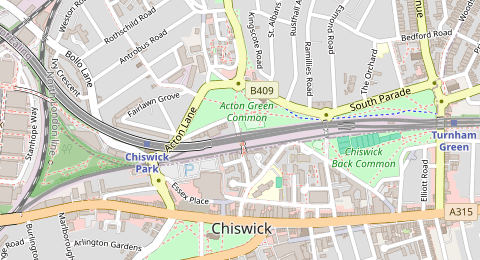 Map of a likely free parking spot near Hardwicke Road, London Borough of Ealing, London