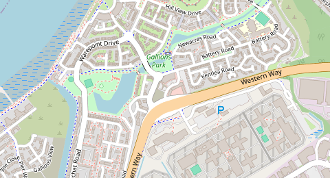 Map of a likely free parking spot near Thames Reach, Plumstead, London