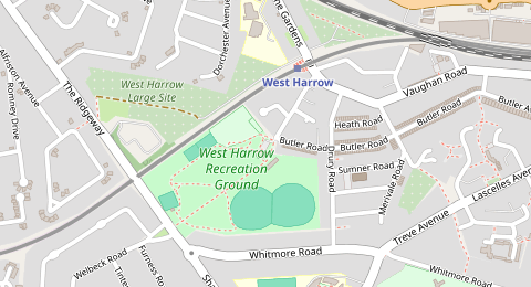 Map of a likely free parking spot near Wilson Gardens, Rayners Lane, London