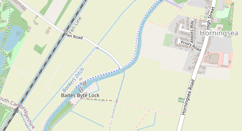 Map of a likely free parking spot near Haling Way, Cambridge