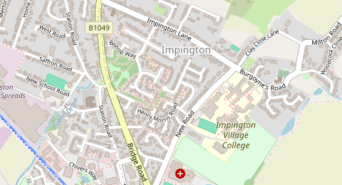 Map of a likely free parking spot near Homefield Close, Cambridge
