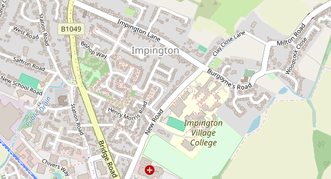 Map of a likely free parking spot near Homefield Close, Cambridge