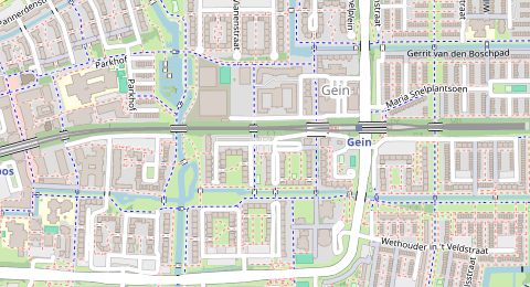 Map of a likely free parking spot near Willeskopstraat, Zuidoost, Amsterdam