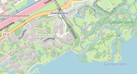 Map of a likely free parking spot near Parkeergarage Liendenhof, Amsterdam