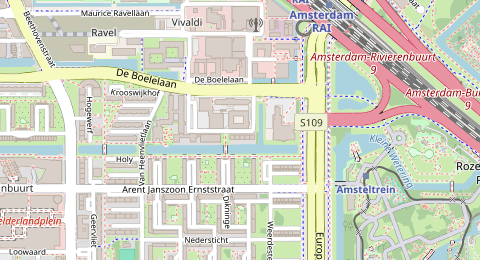 Map of a likely free parking spot near De Klencke, Zuid, Amsterdam
