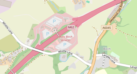 Map of a likely free parking spot near Cars, Manchester