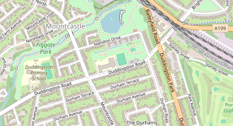 Map of a likely free parking spot near Duddingston Road, Joppa, Edinburgh