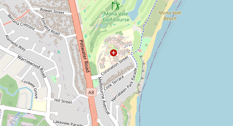 Map of a likely free parking spot near Coronation Street, Sydney