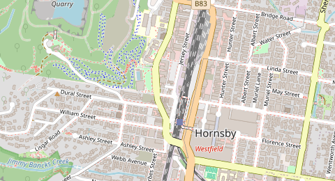 Map of a likely free parking spot near Coronation Street 3, Sydney