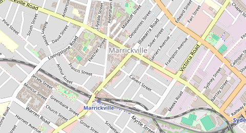 Map of a likely free parking spot near Calvert Street Carpark, Sydney