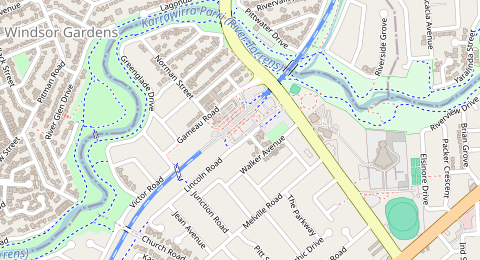 Map of a likely free parking spot near Adelaide O-Bahn, Paradise, Adelaide