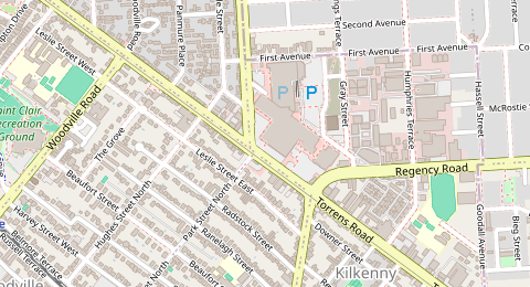 Map of a likely free parking spot near Torrens Road, Woodville Park, Adelaide