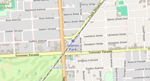 Map of a likely free parking spot near Alma Place, Seaton, Adelaide