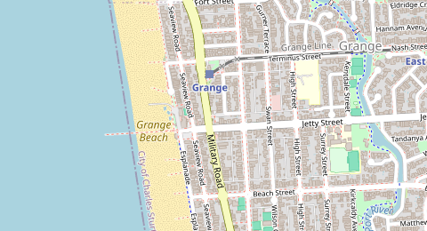 Map of a likely free parking spot near Old Post Office Place, Grange, Adelaide